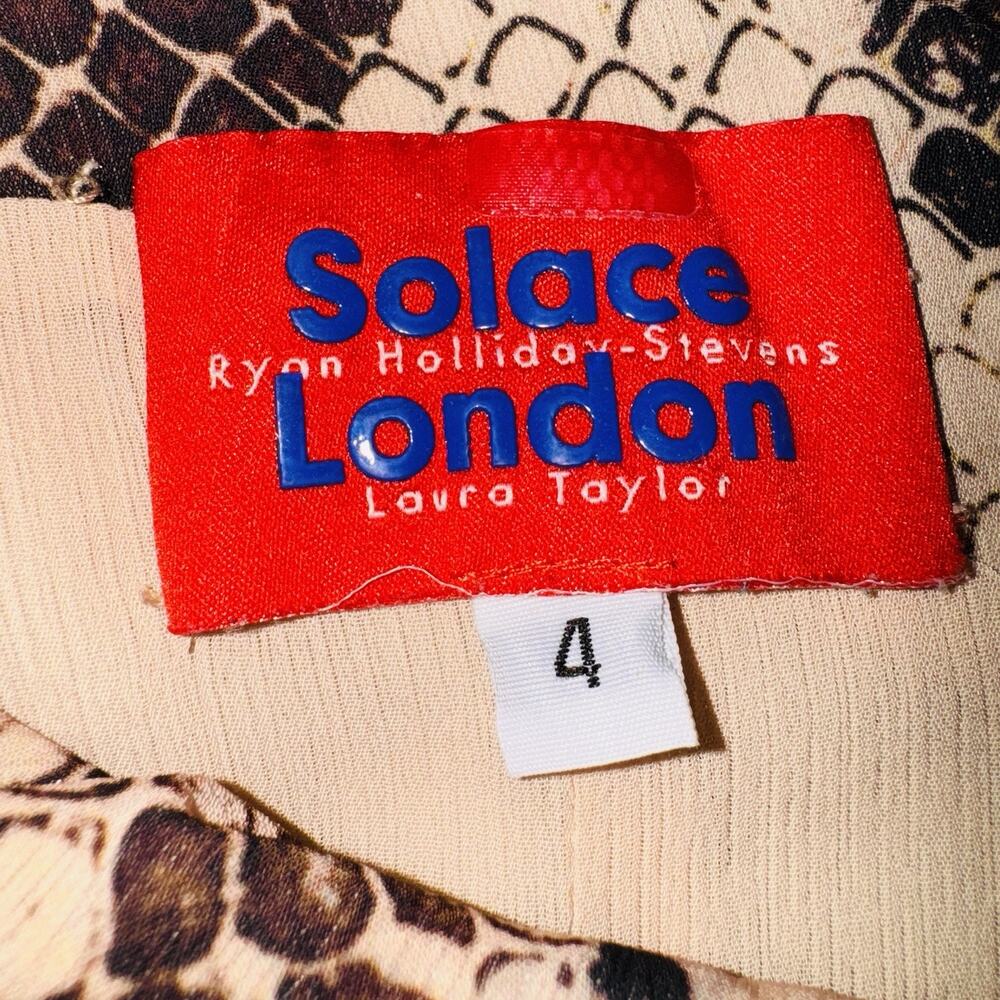 Solace London Rosa Python Snake Print Maxi Dress … - image 4